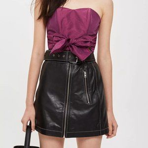 Taffeta Sweetheart Bandeau Top